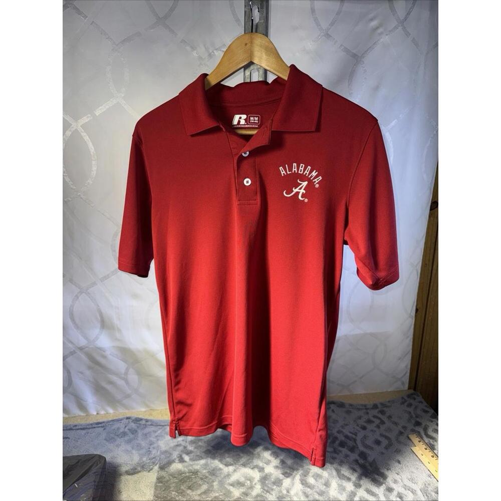 Alabama Crimson Tide Men's Size Medium Russell Polo Shirt